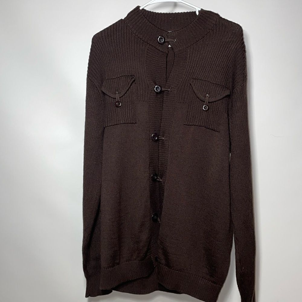 Venezzi brown cardigan sweater